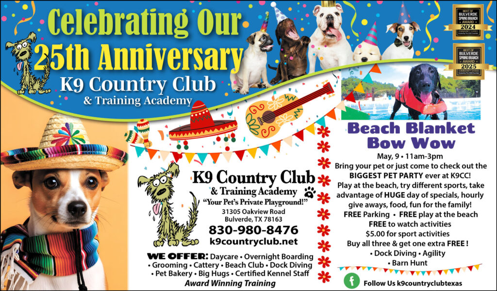 K9 Country Club April 2026